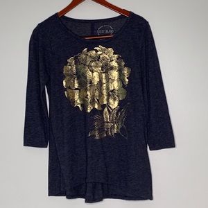 Lucky brand navy blue shirt